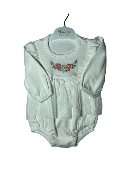 3-Piece Baby Girls' Romper Set