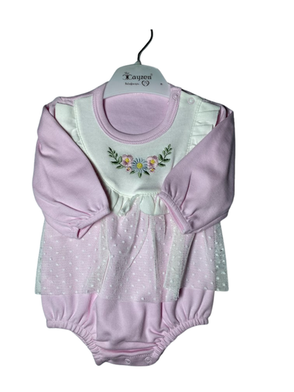 3-Piece Baby Girls' Floral Romper Set