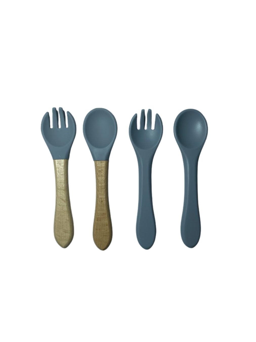 Blue Silicone Owl Feeding Set