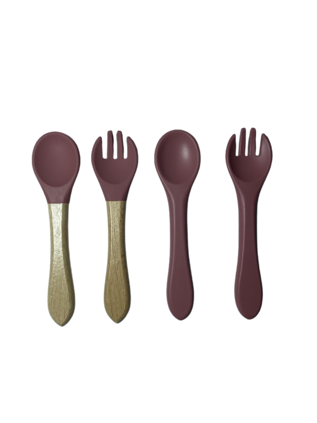 Pink Silicone Owl Feeding Set