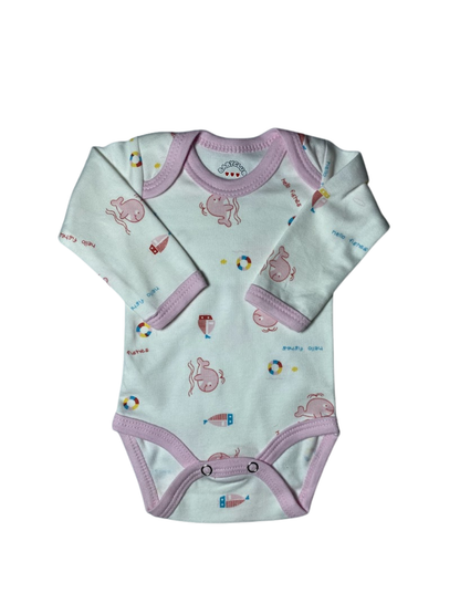 Pink Whale Baby Set
